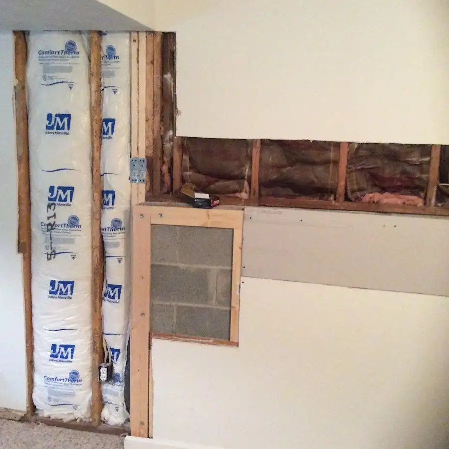 Wall insulation replacement during Structural Drying in Springville